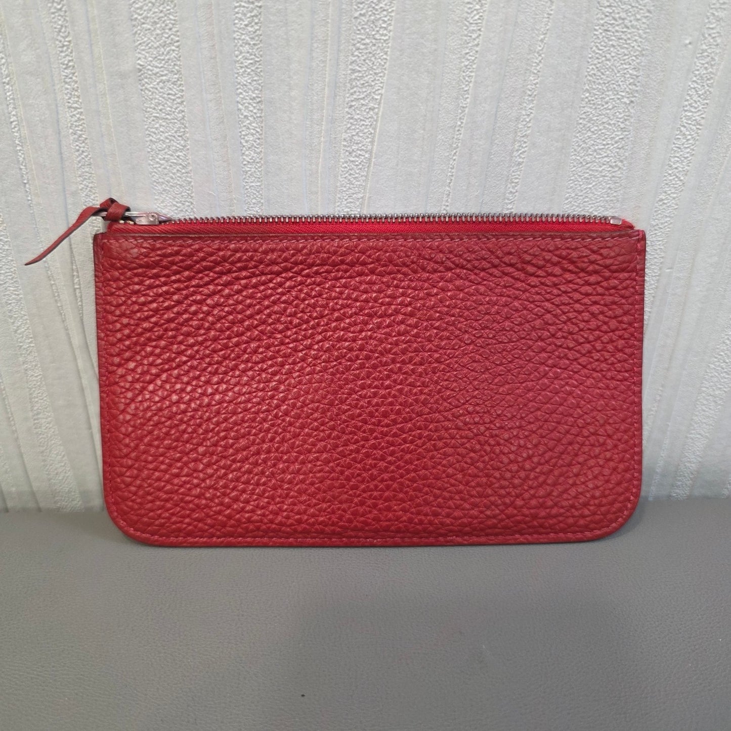 Hermès Dogon GM Wallet with Zipped Pouch Red (Pre-Owned)