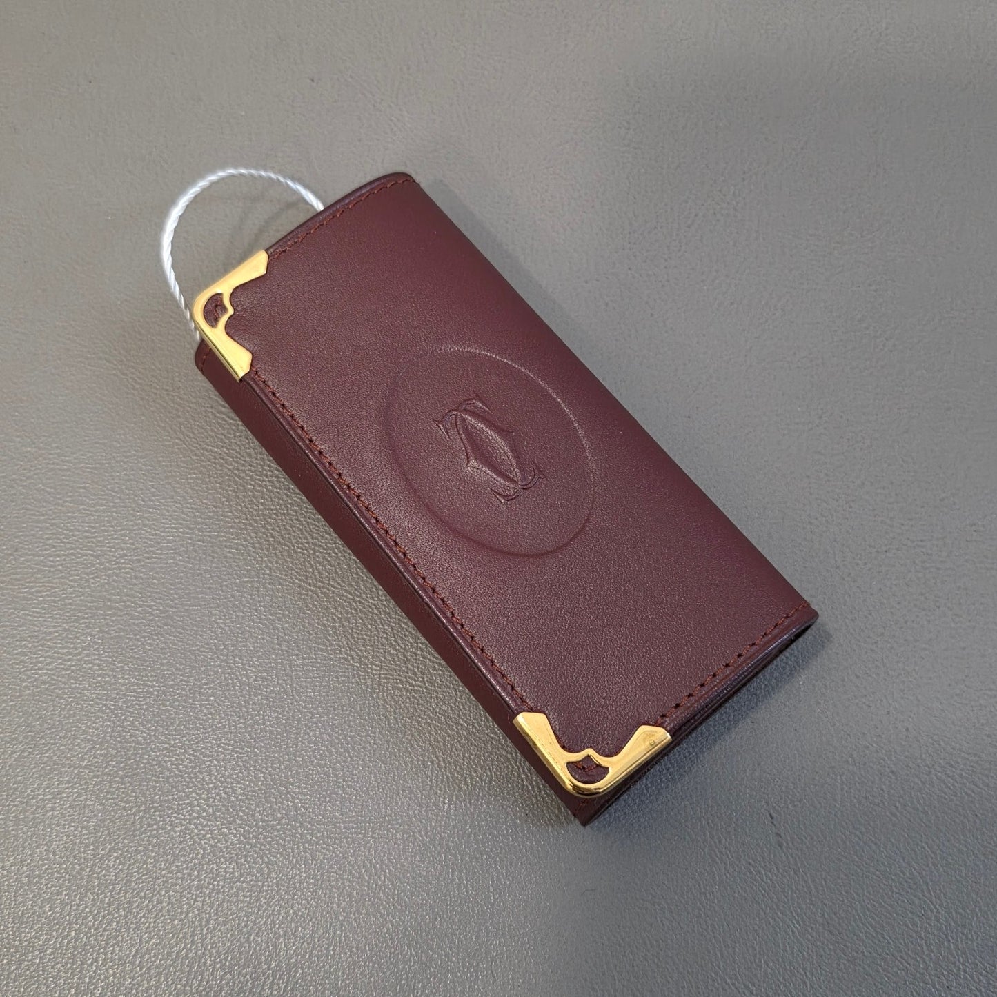 Cartier Must de Cartier Leather Key Case Bordeaux (Pre-Owned)