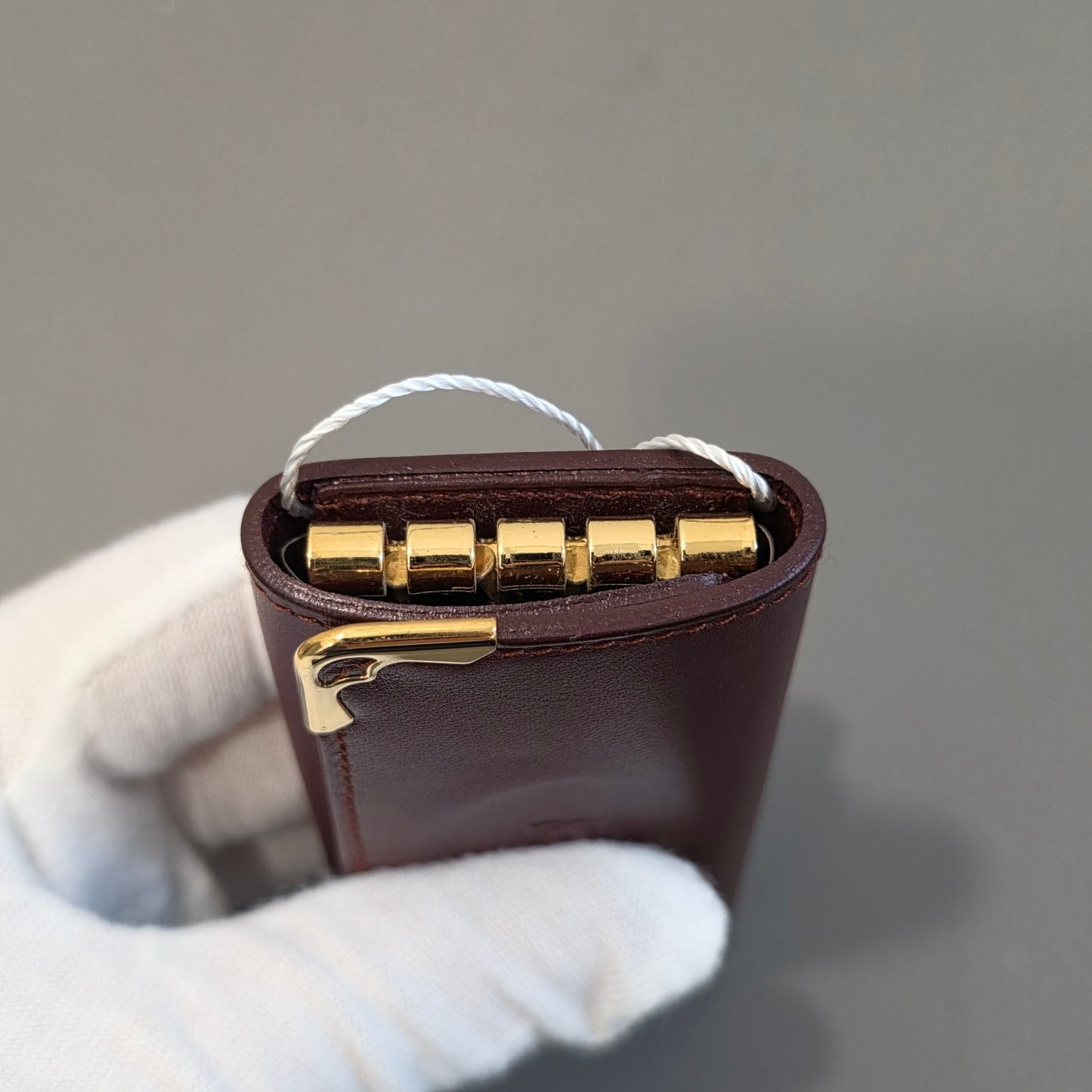 Cartier Must de Cartier Leather Key Case Bordeaux (Pre-Owned)