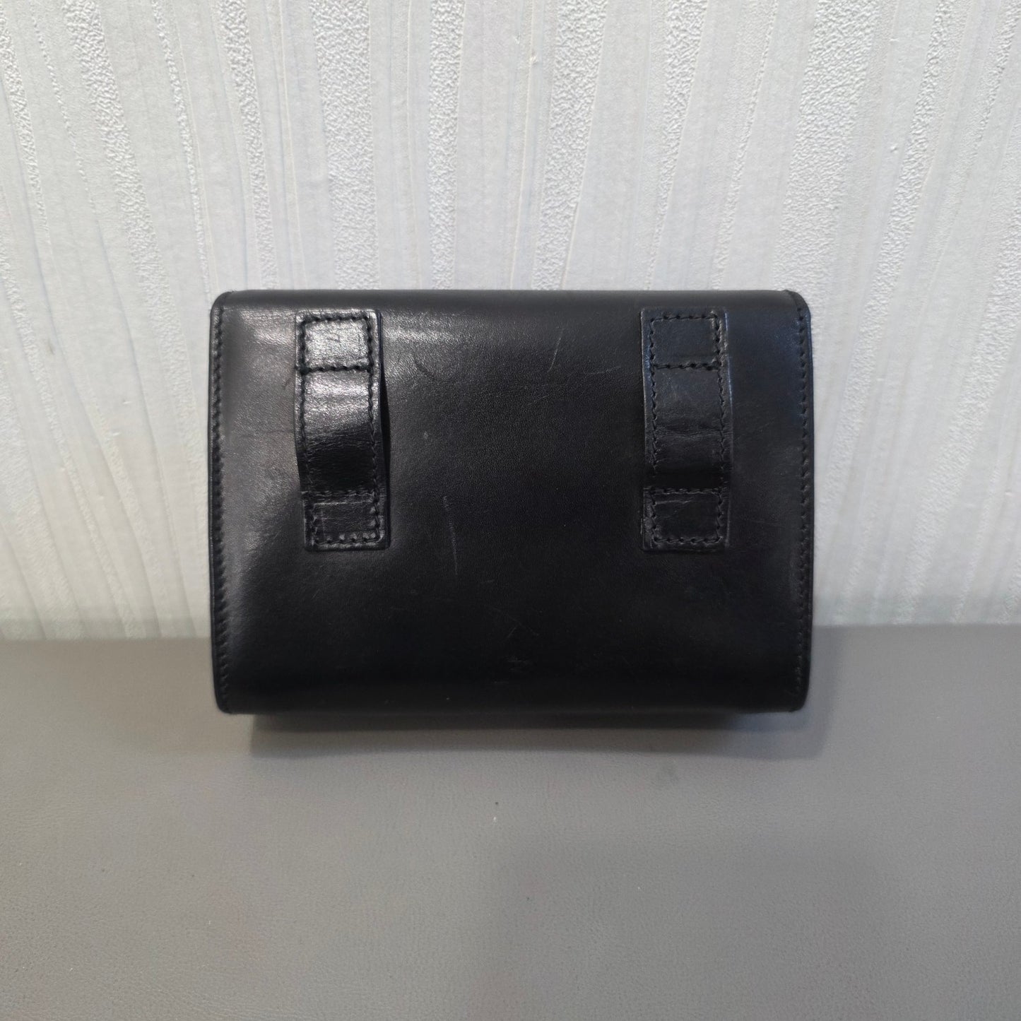 Salvatore Ferragamo Vara Bow Chain Wallet Black (Pre-Owned)
