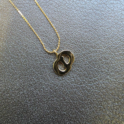 Christian Dior CD Crystal Logo Necklace Gold (Pre-Owned)
