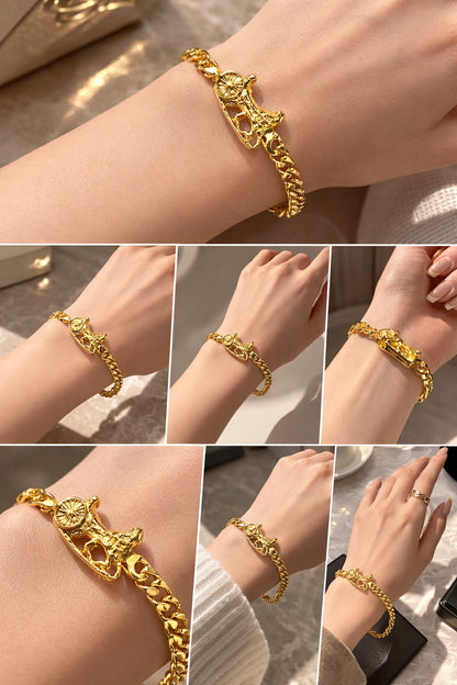 Celine Triomphe Chain Bracelet Gold (Pre-Owned)