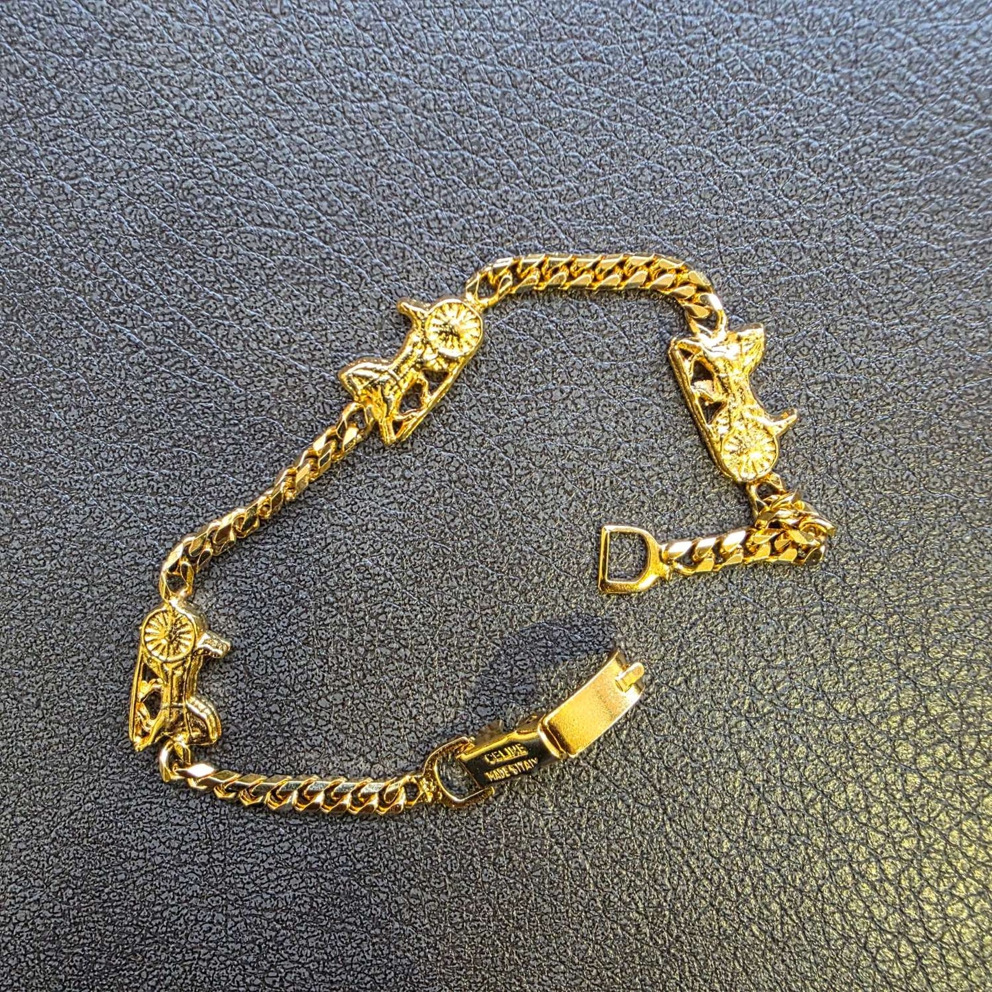 Celine Triomphe Chain Bracelet Gold (Pre-Owned)