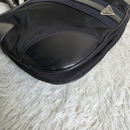 PRADA Tessuto Nylon Shoulder Bag Black (Pre-Owned)