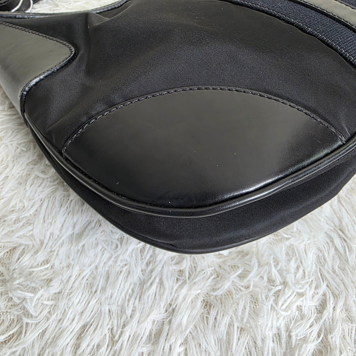 PRADA Tessuto Nylon Shoulder Bag Black (Pre-Owned)