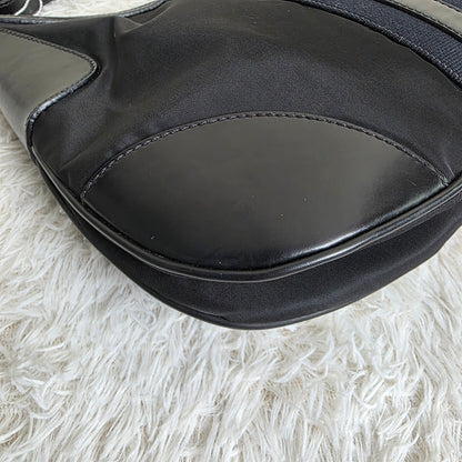 PRADA Tessuto Nylon Shoulder Bag Black (Pre-Owned)