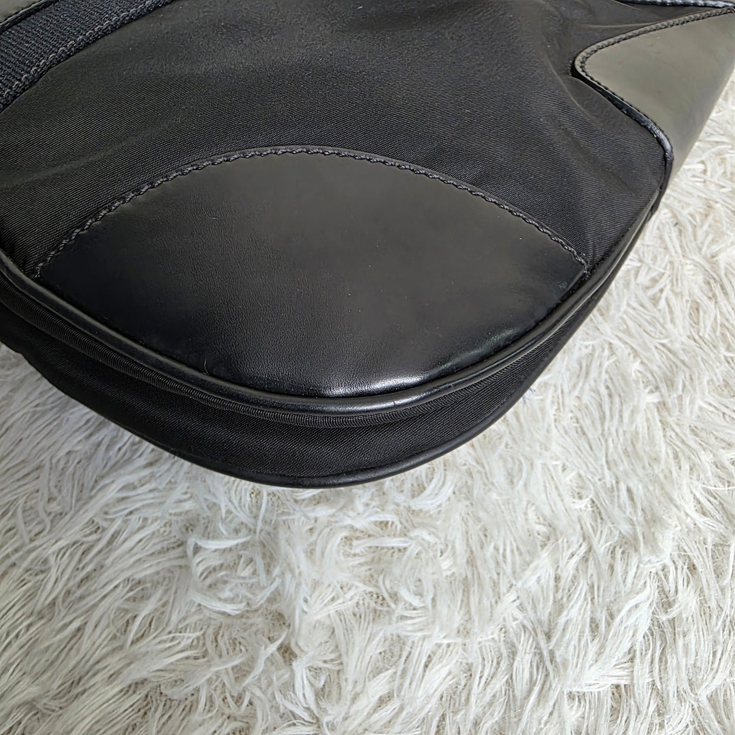 PRADA Tessuto Nylon Shoulder Bag Black (Pre-Owned)