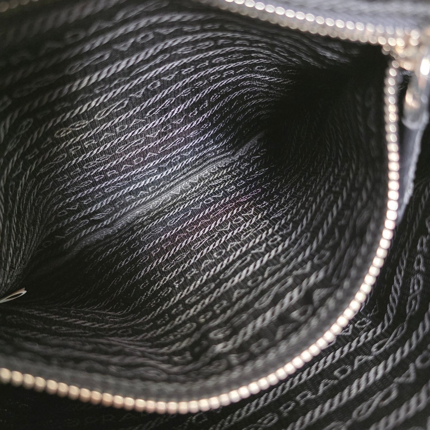 PRADA Tessuto Nylon Shoulder Bag Black (Pre-Owned)
