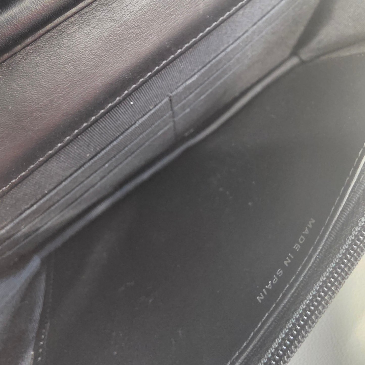 CHANEL Classic Flap Patent Leather Black Silver (Pre-Owned)