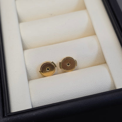 Hermès Pop H Earrings Red Enamel Gold Hardware (Pre-Owned)