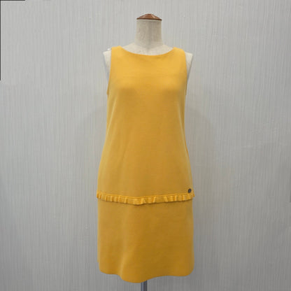 FOXEY Sleeveless Knit Dress Yellow (Pre-Owned)
