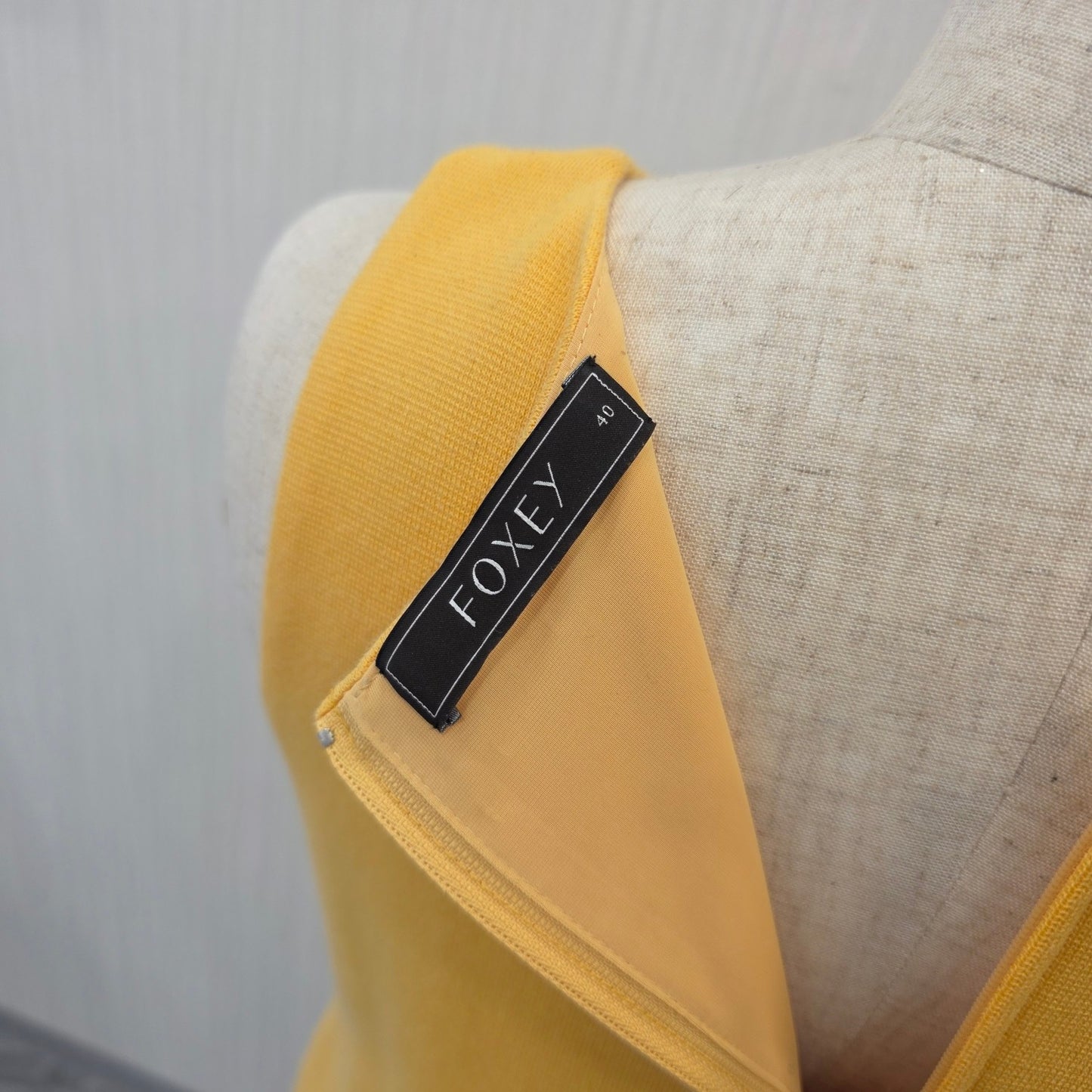 FOXEY Sleeveless Knit Dress Yellow (Pre-Owned)