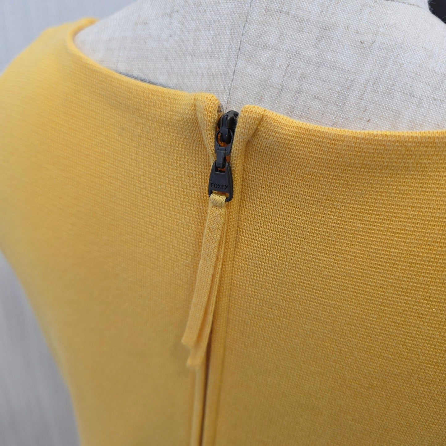 FOXEY Sleeveless Knit Dress Yellow (Pre-Owned)