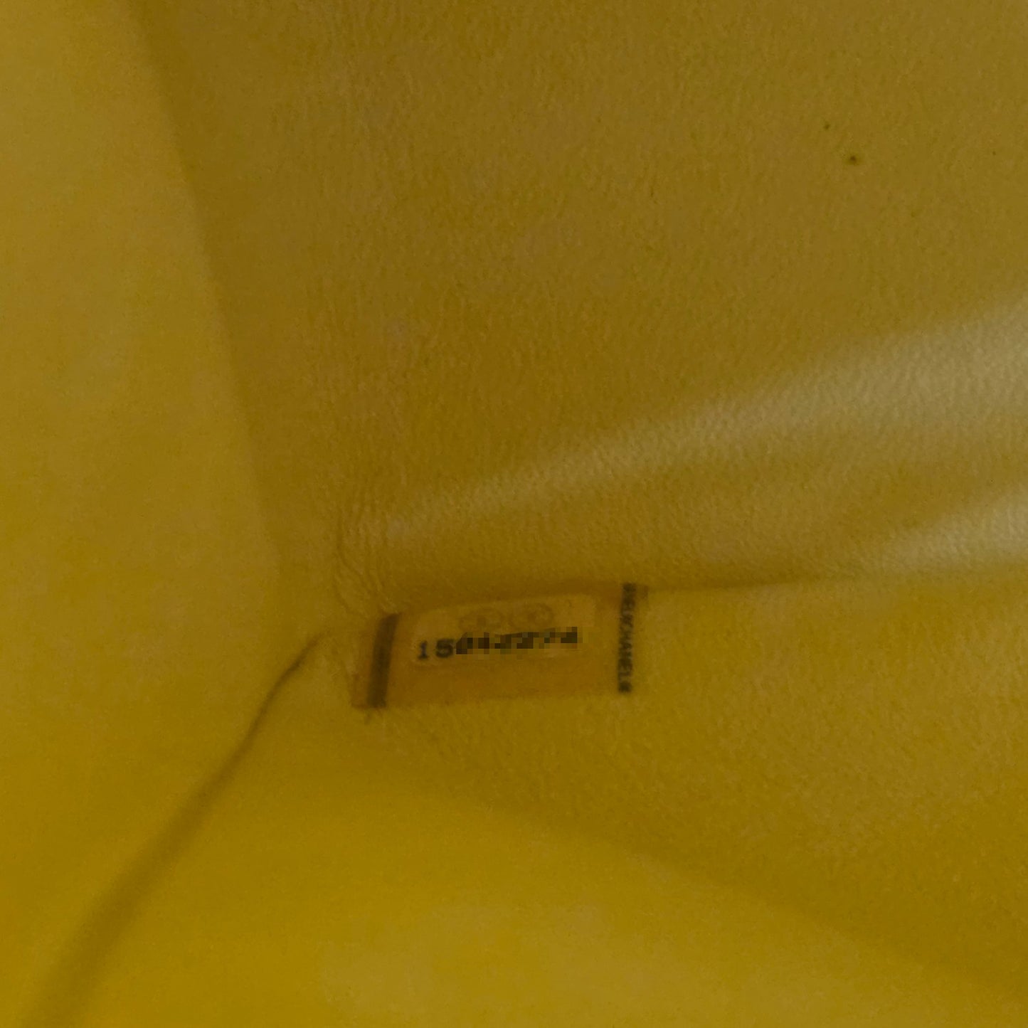 CHANEL Classic Double Flap Lambskin Shoulder Bag Yellow (Pre-Owned)