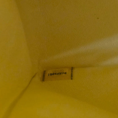 CHANEL Classic Double Flap Lambskin Shoulder Bag Yellow (Pre-Owned)