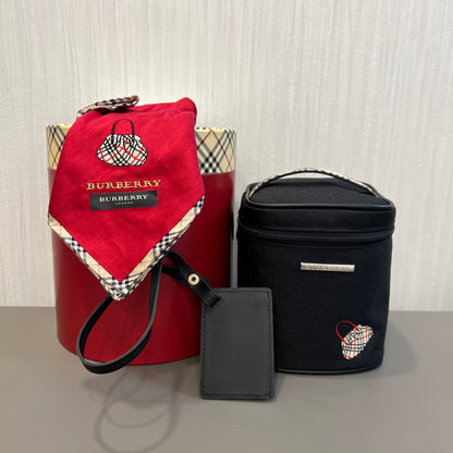 Burberry Cosmetic Bag with Scarf & Mirror (Pre-Owned)