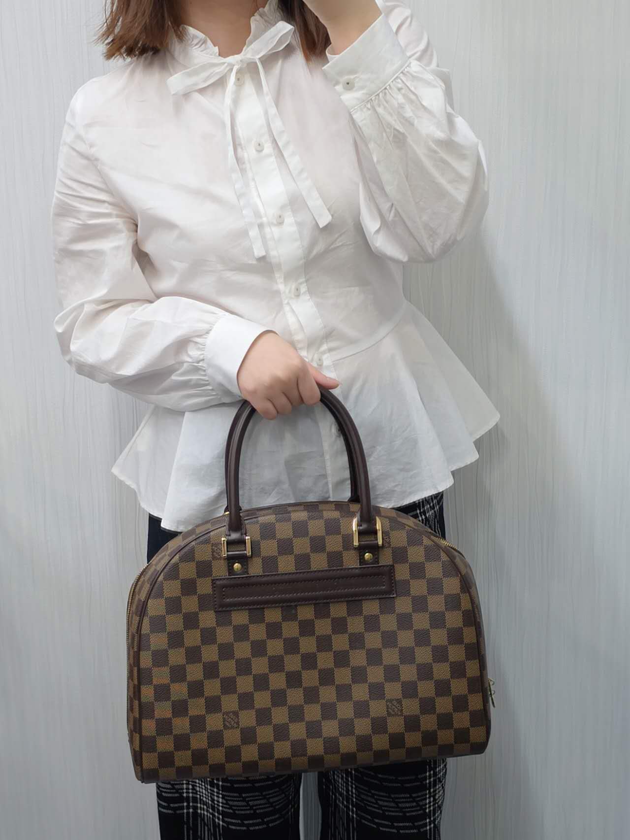 Louis Vuitton Damier Ebene Nolita Handbag (Pre-Owned)