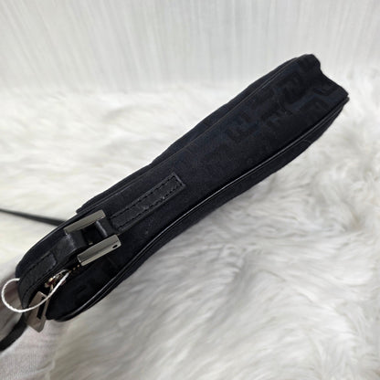 Fendi Zucca Canvas Crossbody Bag Black (Pre-Owned)
