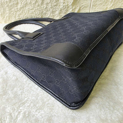 Gucci GG Canvas Tote Bag Black (Pre-Owned)