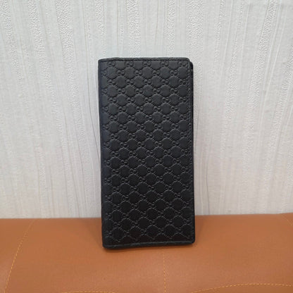 GUCCI Microguccissima Leather Long Wallet Black (Pre-Owned)