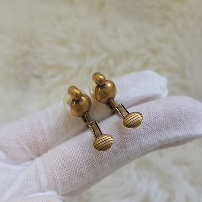 GUCCI Pearl Tiger Head Drop Earrings (Pre-Owned)