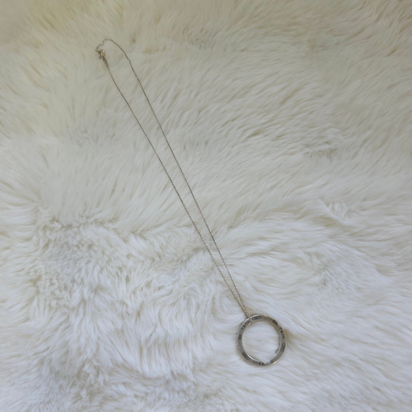 Tiffany & Co. 1837 Circle Pendant Necklace Sterling Silver (Pre-Owned)