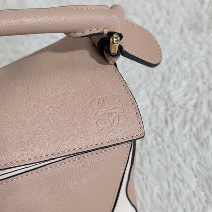 Loewe Puzzle Bag Small Leather & Suede Pink (Pre-Owned)