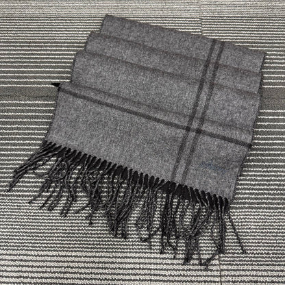 Brioni Cashmere Silk Scarf Grey (Pre-Owned)
