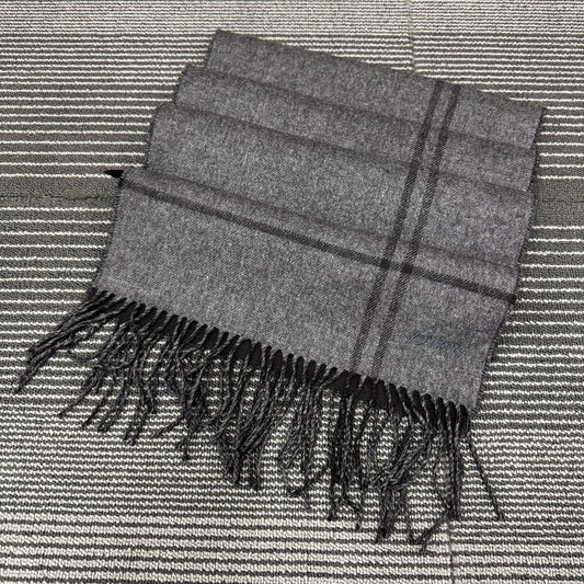 Brioni Cashmere Silk Scarf Grey (Pre-Owned)