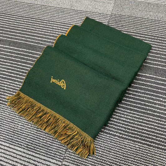 Brioni Cashmere Silk Scarf Green (Pre-Owned)