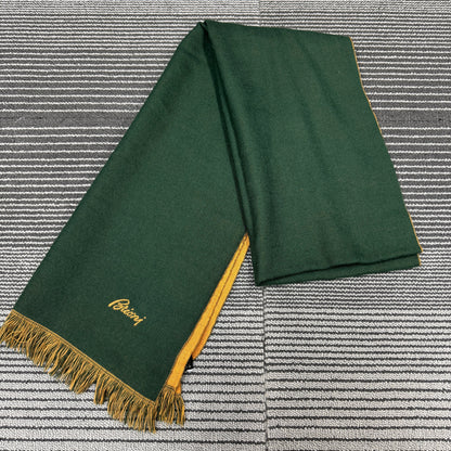Brioni Cashmere Silk Scarf Green (Pre-Owned)