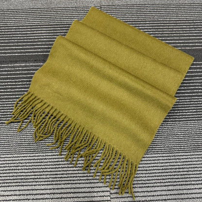 Fedeli Cashmere Scarf Olive Green (Pre-Owned)