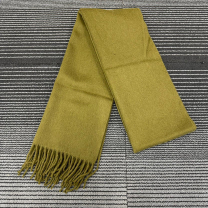 Fedeli Cashmere Scarf Olive Green (Pre-Owned)