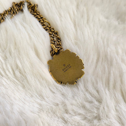 Gucci Lion Head Pendant Chain Necklace (Pre-Owned)