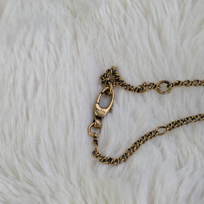 Gucci Lion Head Pendant Chain Necklace (Pre-Owned)