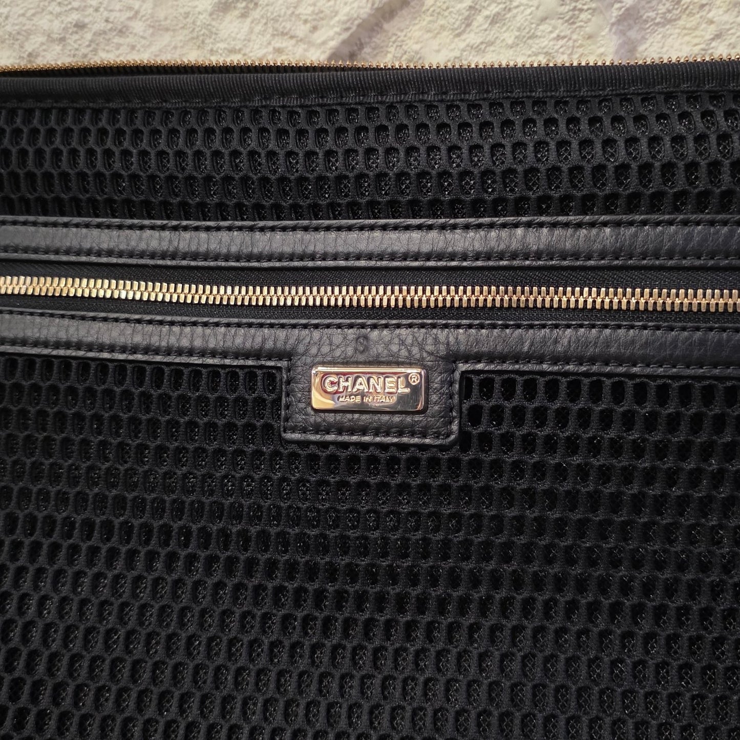 Chanel Quilted Caviar Leather Rolling Carry-On Suitcase Black (Pre-Owned)