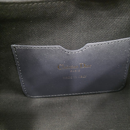 Christian Dior Oblique Canvas CD Logo Shoulder Bag Navy (Pre-Owned)