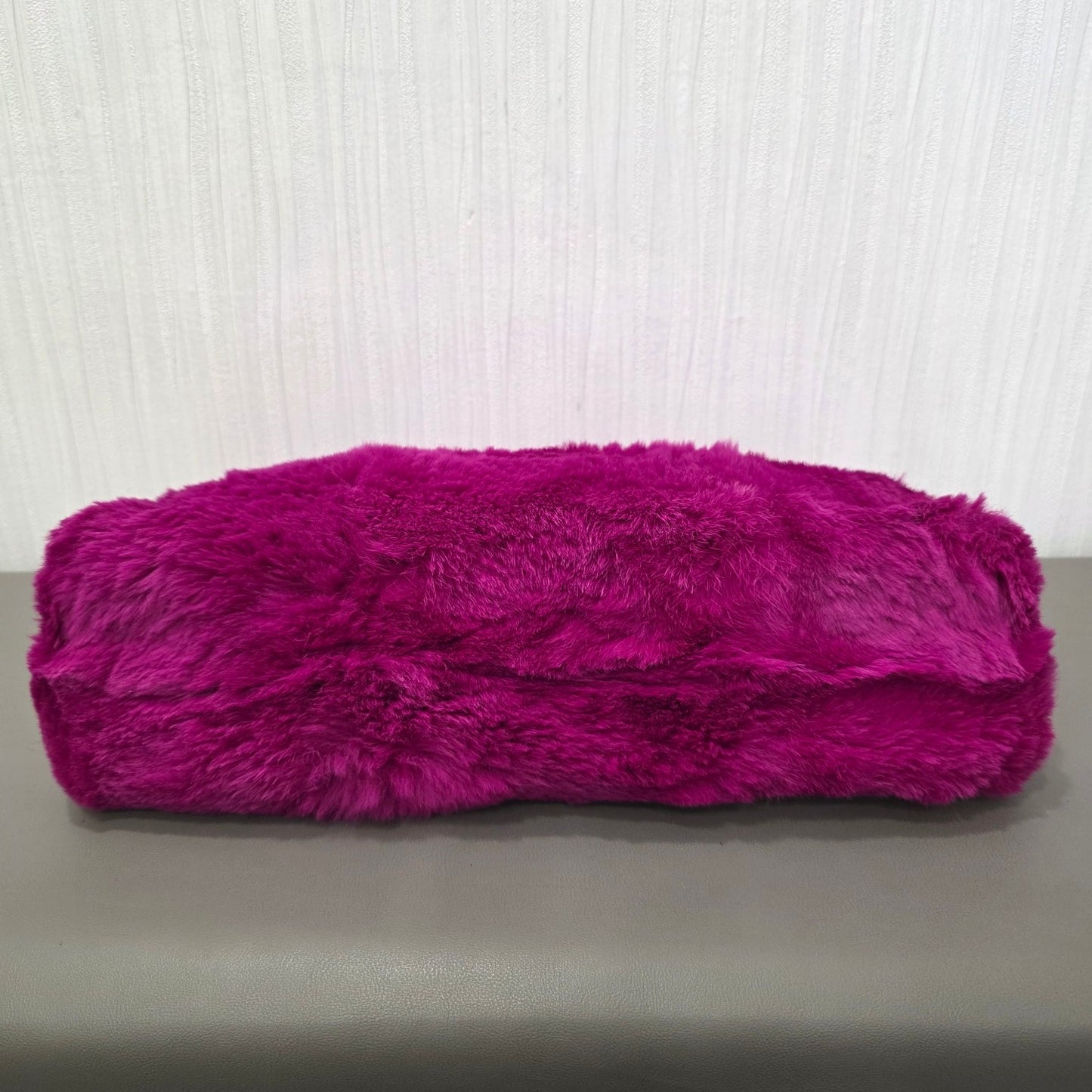 Chanel CC Fur Chain Shoulder Bag Pink (Pre-Owned)
