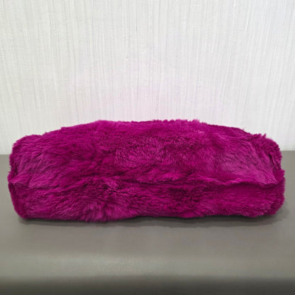 Chanel CC Fur Chain Shoulder Bag Pink (Pre-Owned)
