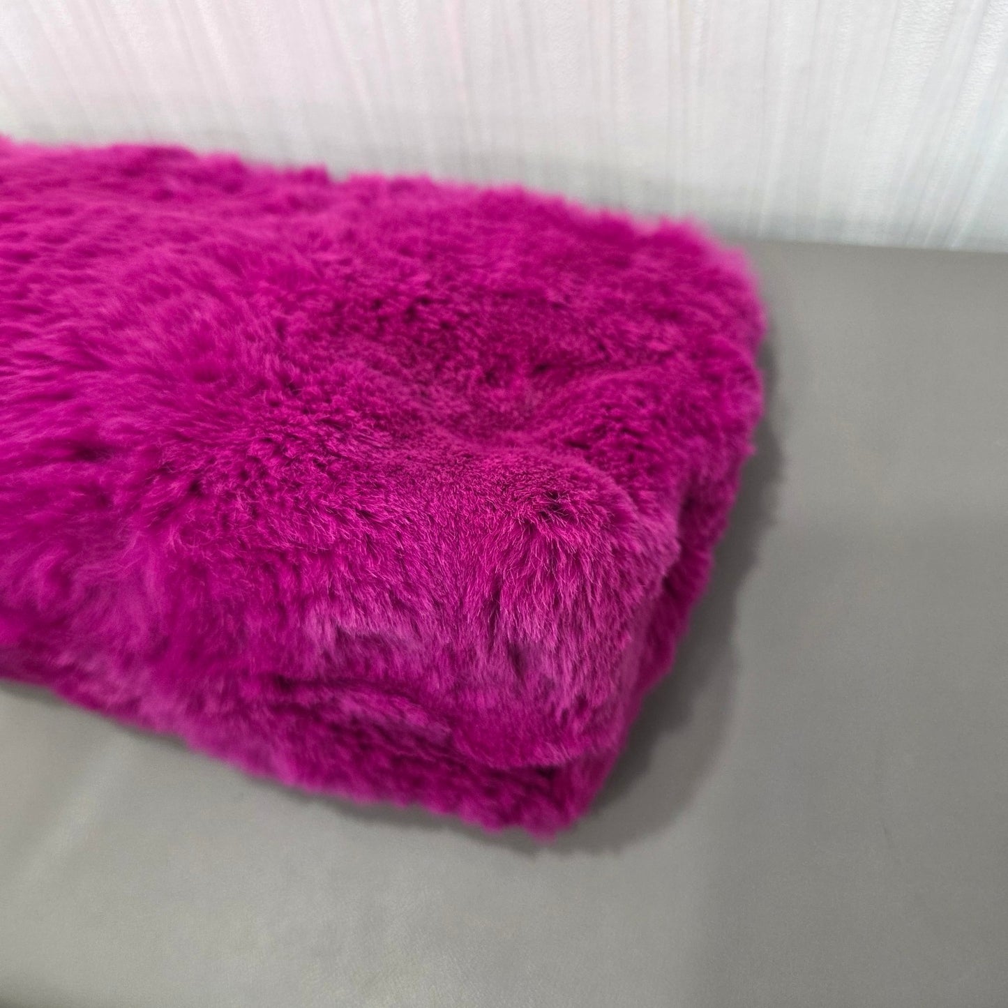 Chanel CC Fur Chain Shoulder Bag Pink (Pre-Owned)