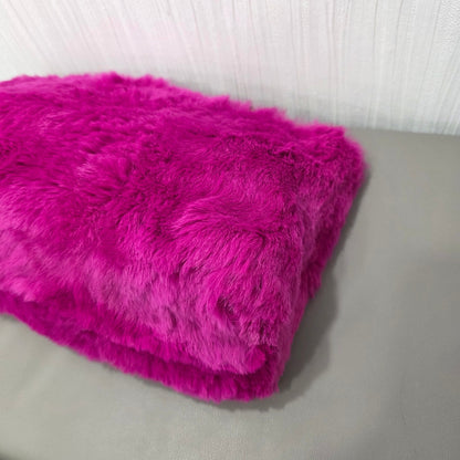 Chanel CC Fur Chain Shoulder Bag Pink (Pre-Owned)