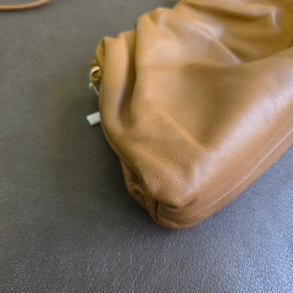 Bottega Veneta Mini The Pouch Leather Crossbody Bag Brown (Pre-Owned)
