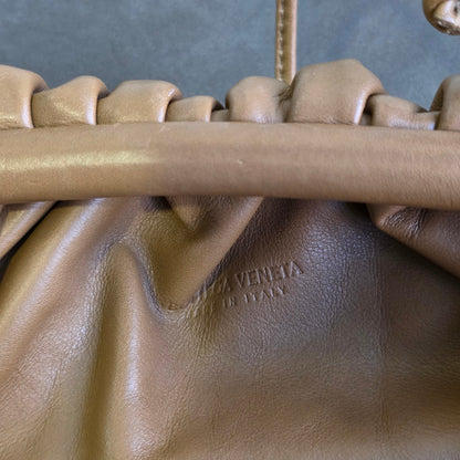 Bottega Veneta Mini The Pouch Leather Crossbody Bag Brown (Pre-Owned)