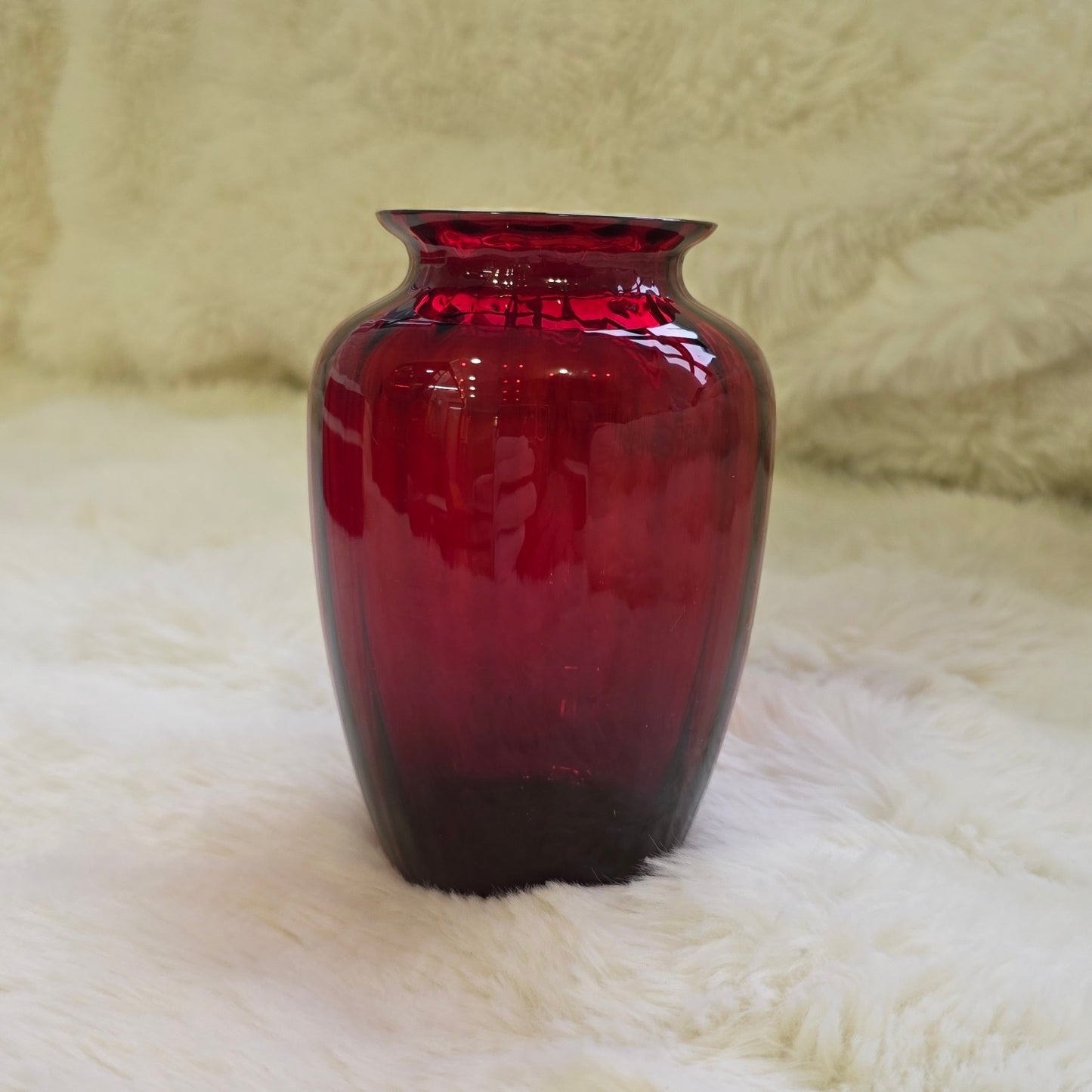 Baccarat Red Crystal Vase (Pre-Owned)