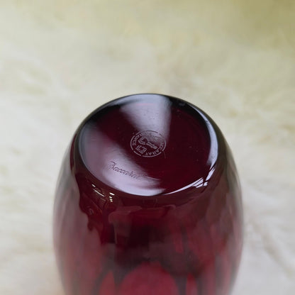 Baccarat Red Crystal Vase (Pre-Owned)