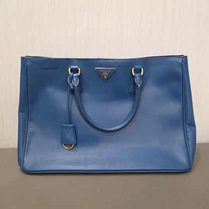 Prada Saffiano Lux Large Tote Bag Blue (Pre-Owned)