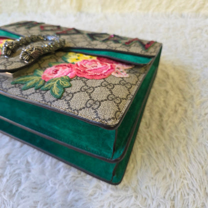 Gucci Dionysus GG Supreme “Modern” Sequin Embroidered Shoulder Bag (Pre-Owned)