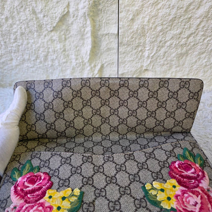 Gucci Dionysus GG Supreme “Modern” Sequin Embroidered Shoulder Bag (Pre-Owned)