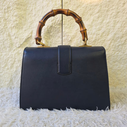 Gucci Dionysus Bamboo Top Handle Web Stripe Leather Bag (Pre-Owned)