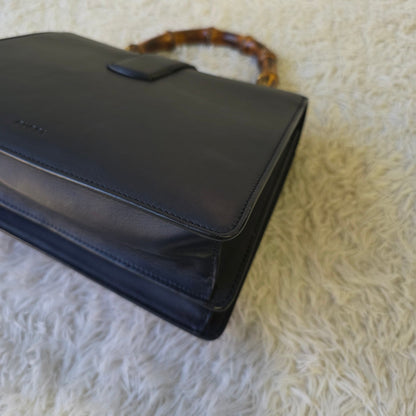 Gucci Dionysus Bamboo Top Handle Web Stripe Leather Bag (Pre-Owned)